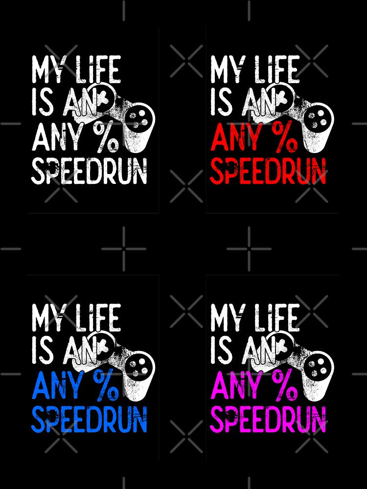 My Life is an Any% Speedrun,Sticker Pack by FNStuff