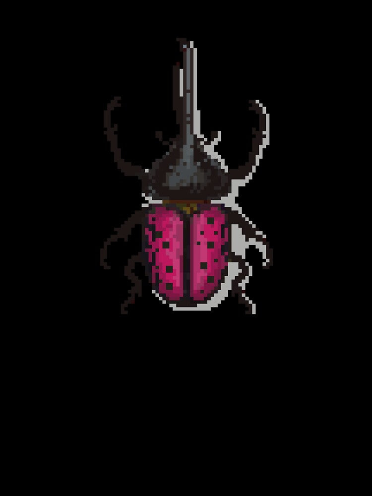 Pixel art beetle nº 46 by Kanistamps