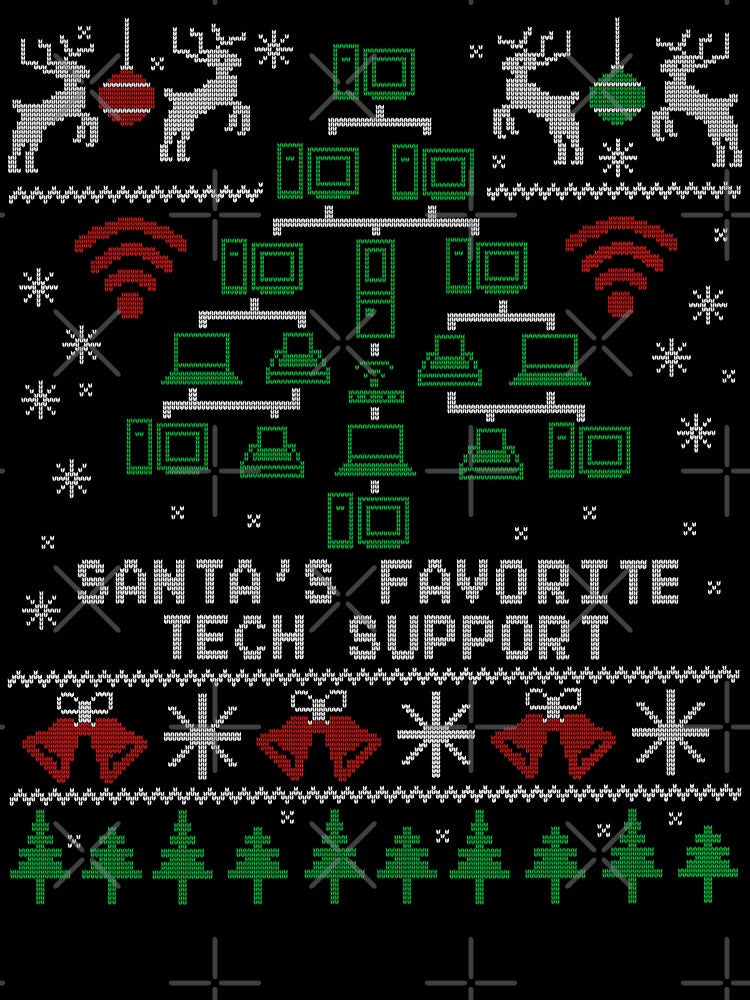 Santa's Favorite Tech Support Christmas for IT Professionals by Nerd Shizzle