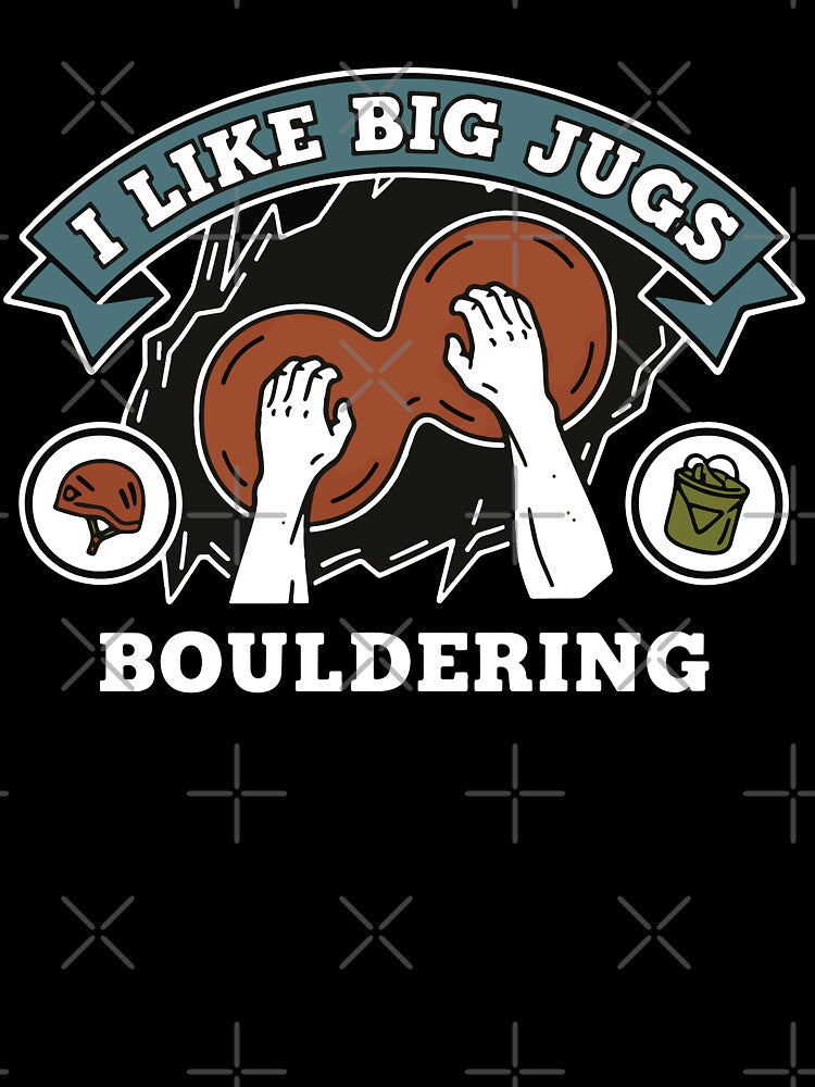 I Like Big Jugs Bouldering Rock Climbing by LuminOrb