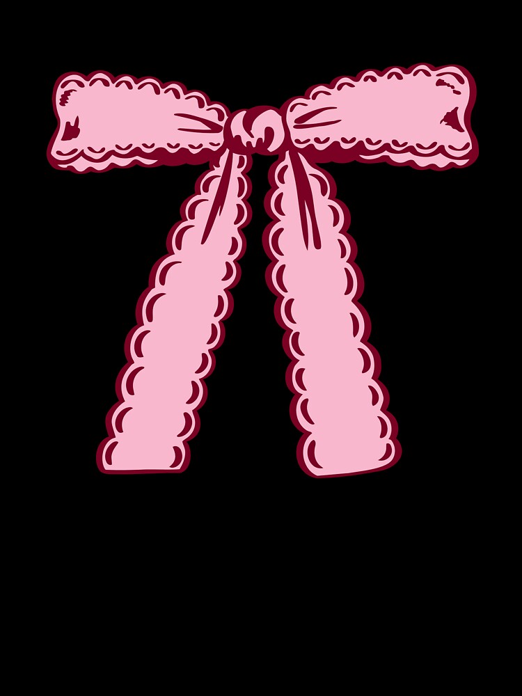 Pink Ruffle Ribbon Bow by Kusaka.art