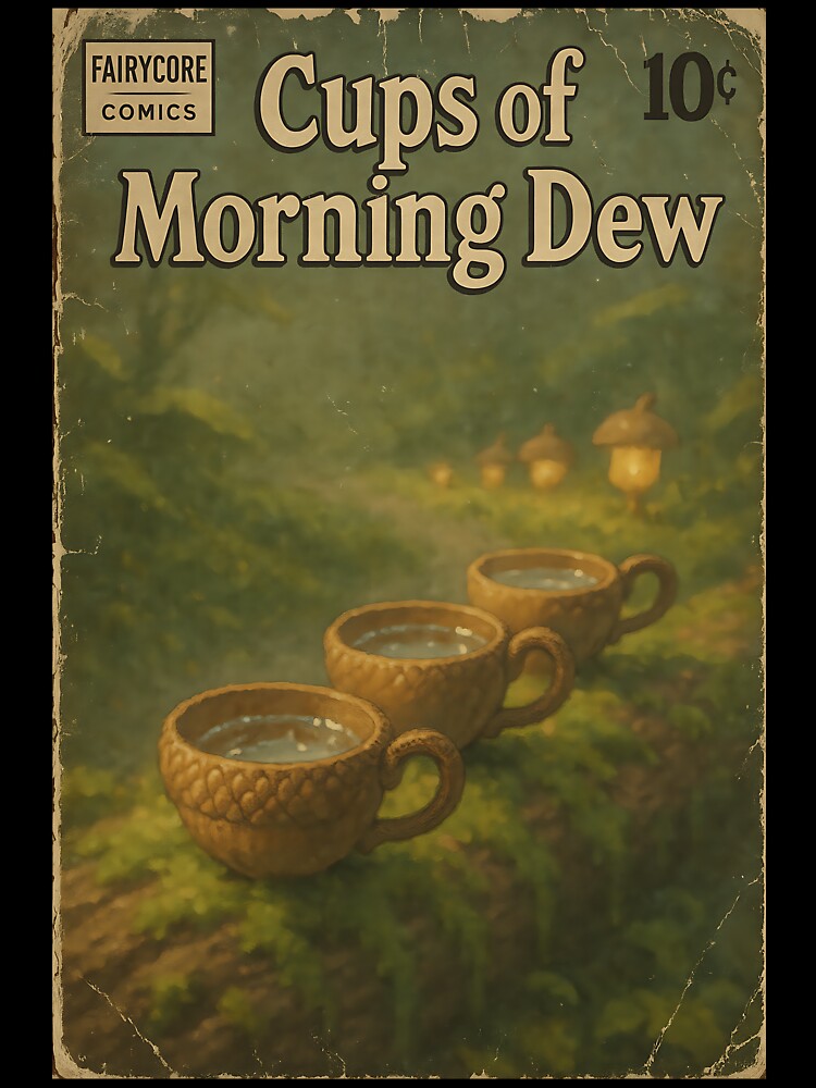 Dreamy Fairycore Art: Cups of morning dew by bapupa