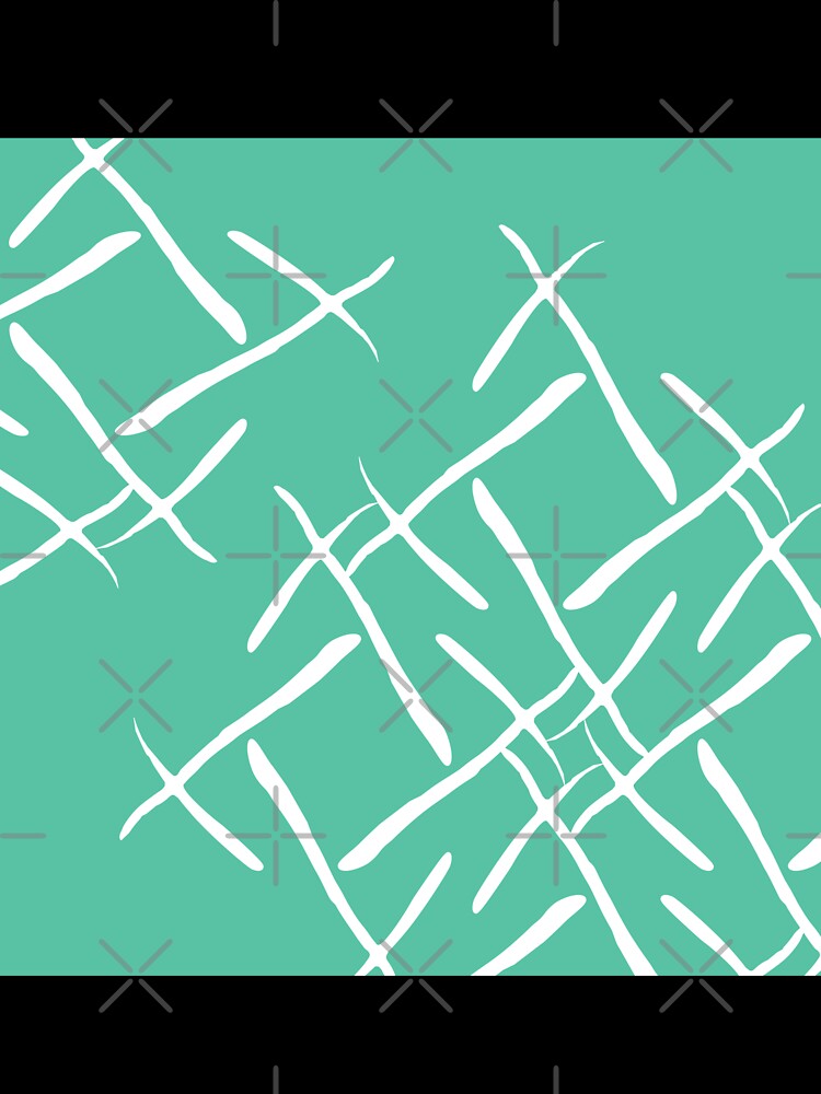 White cross marks on green background by flamendes