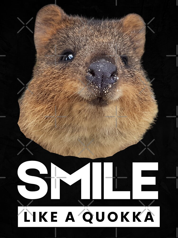 Smile like a quokka. Happy little creature. Rottnest Island Rotto, Western Australia by JellyBeenzz