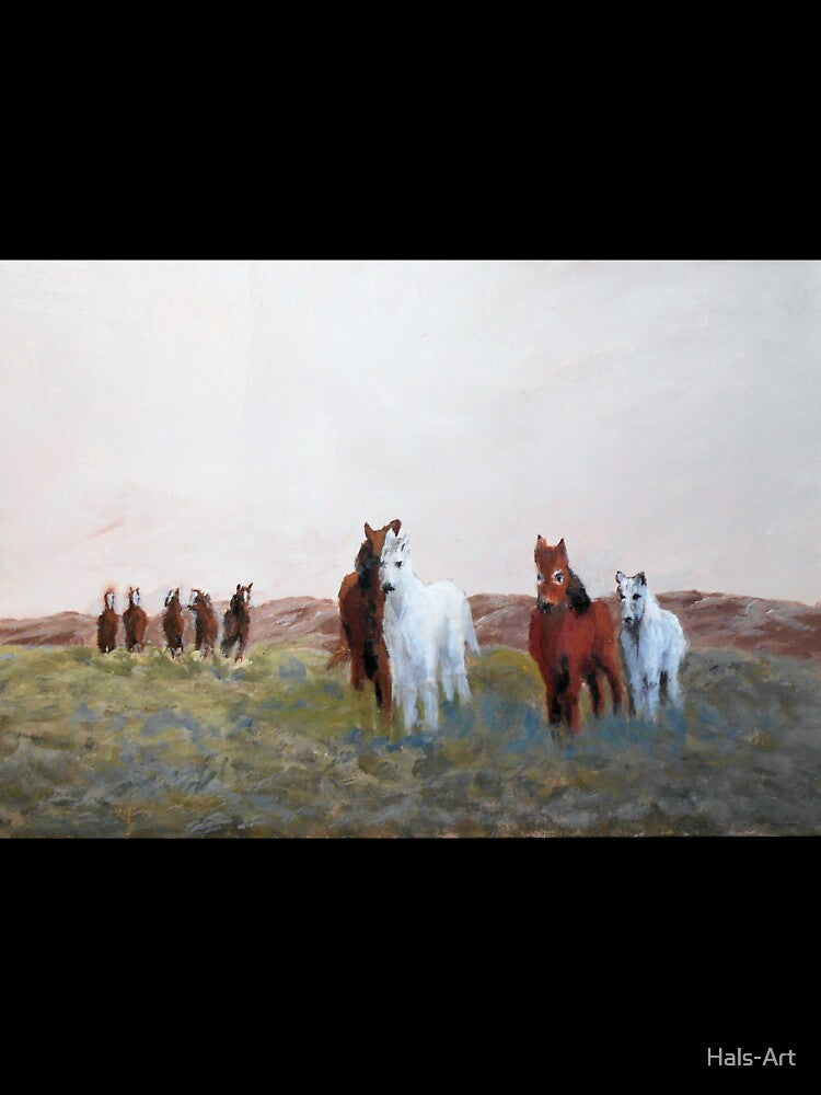 Horses on the run by Hals-Art