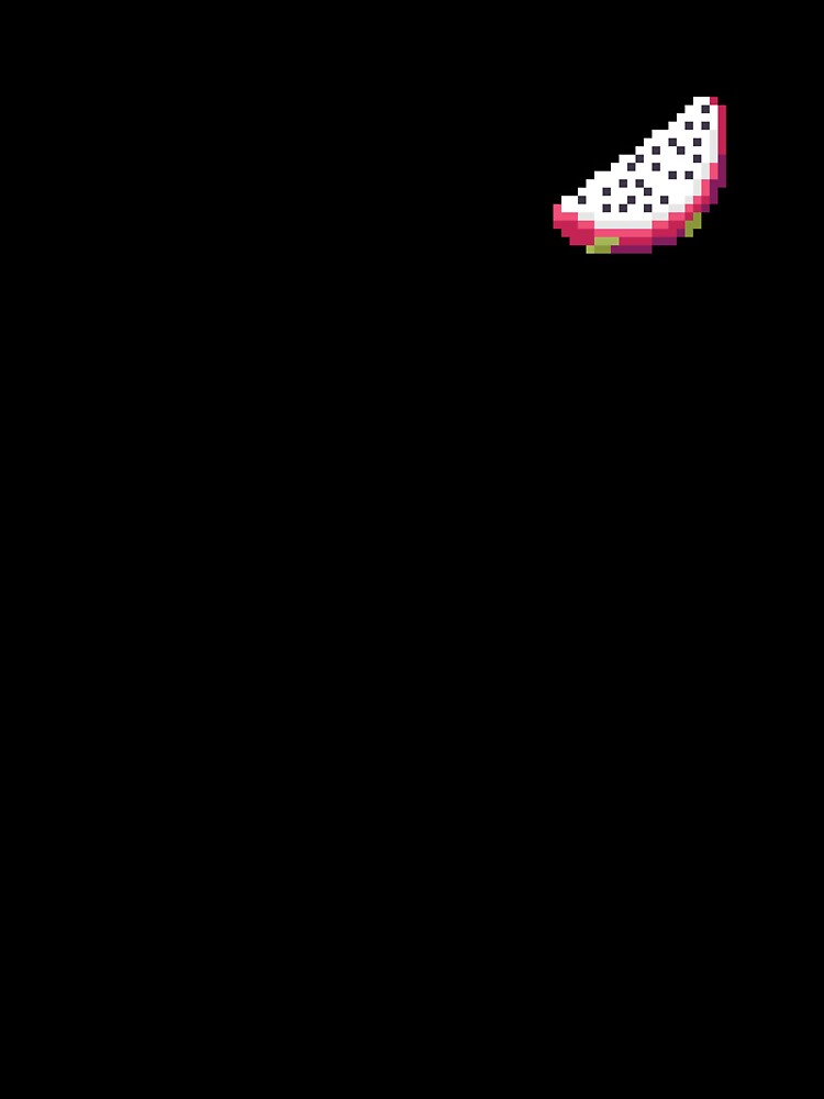Pixel Dragon fruit Slice - pixel food art by LittleFoodShop