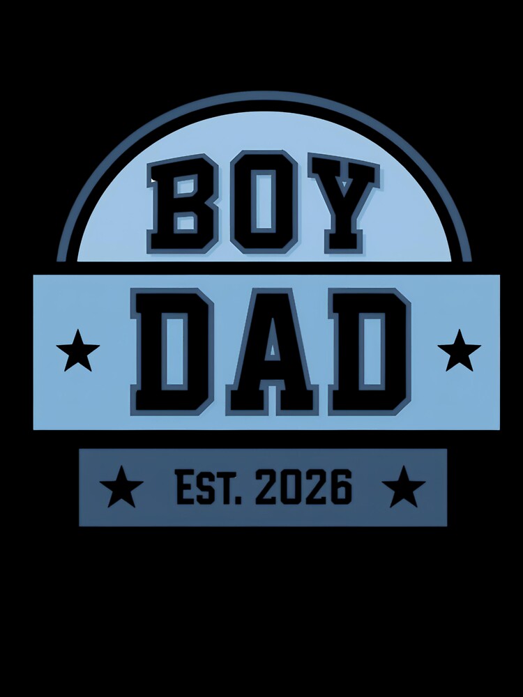 Boy Dad Est 2026 T-Shirt | New Dad Gift | Baby Announcement Shirt for Expecting Fathers by GAIDREDA