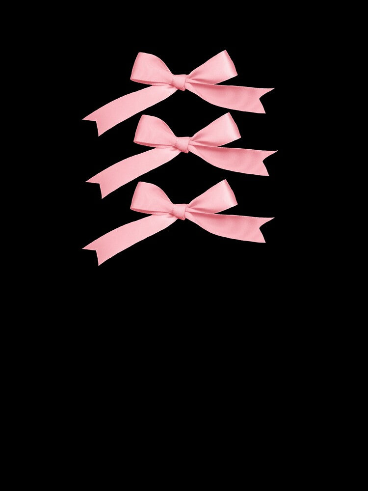 Coquette balletcore pink ribbon bow by Pixiedrop