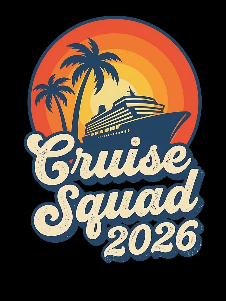 Vintage Cruise Squad 2026 Groovy Family Trip by TeNovaStudio