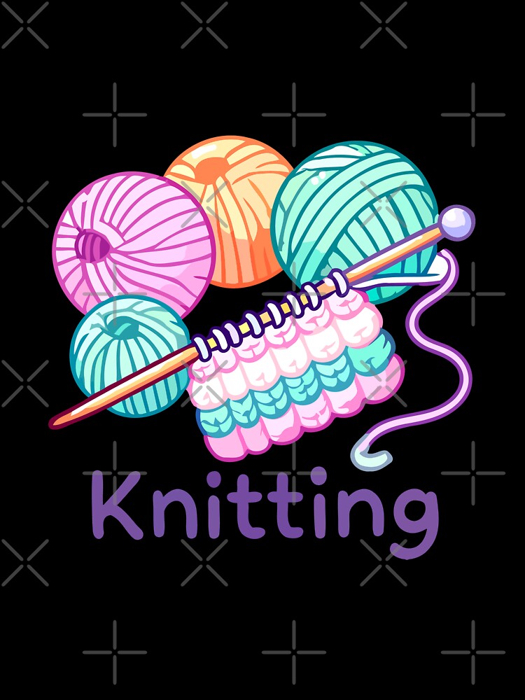 Colorful Knitting Yarn and Needles by Akioos
