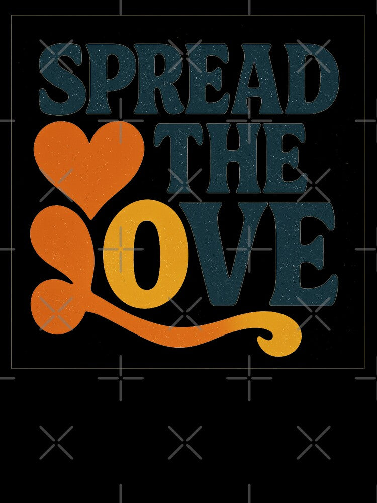 Spread the Love - Retro 70s Valentine Typography by MKreative Studio
