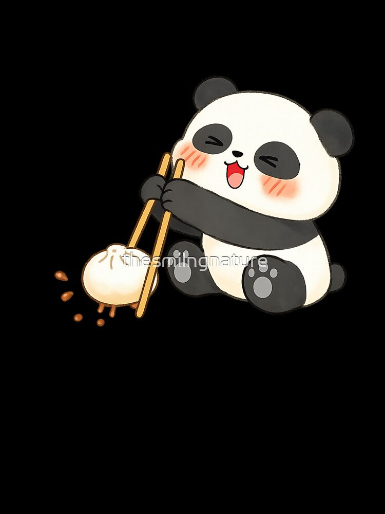 Cute Kawaii Baby Panda – Adorable Panda Cartoon Art by thesmilngnature
