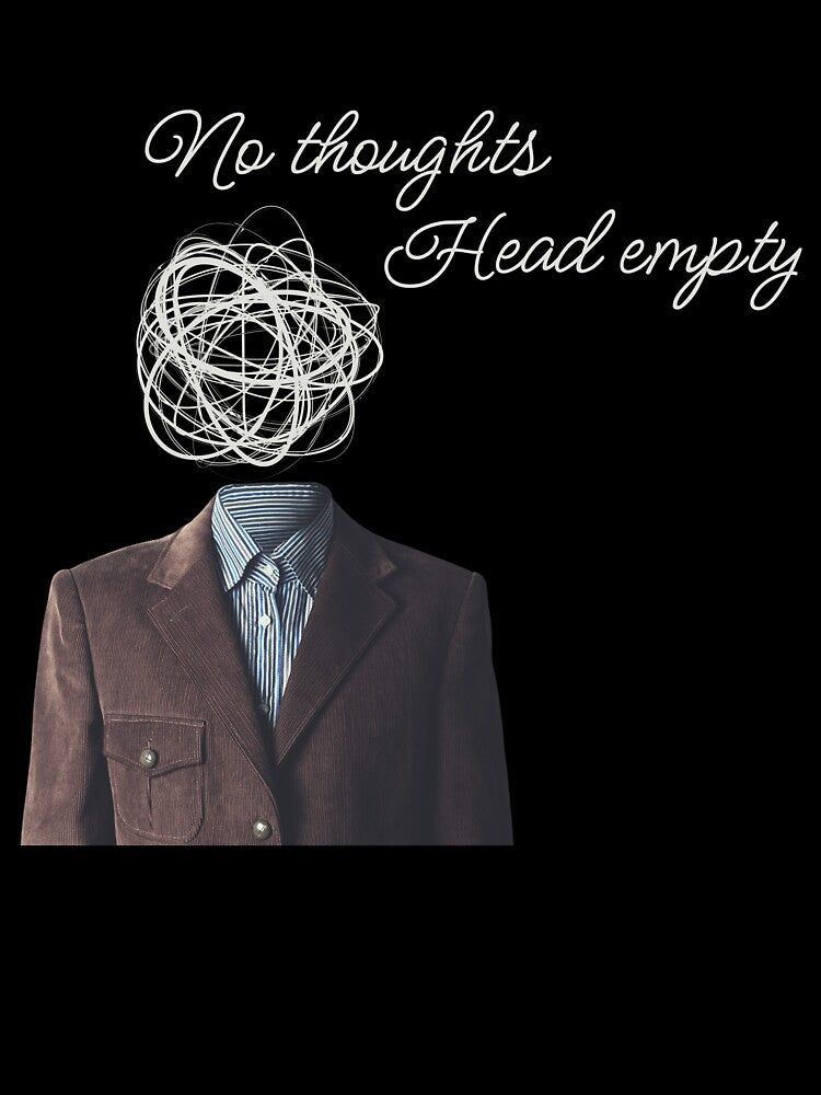 No Thoughts, Head Empty – Funny Gen Z Sticker by JokAura