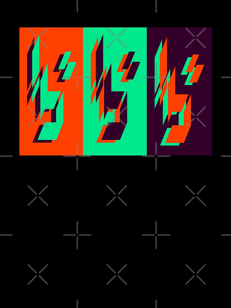 bbb (Orange, Mint, Black) by LowResDesigns