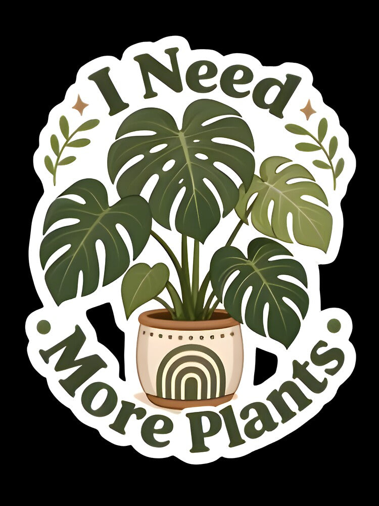 I Need More Plants Monstera Houseplant Boho Botanical by FestivityFinds