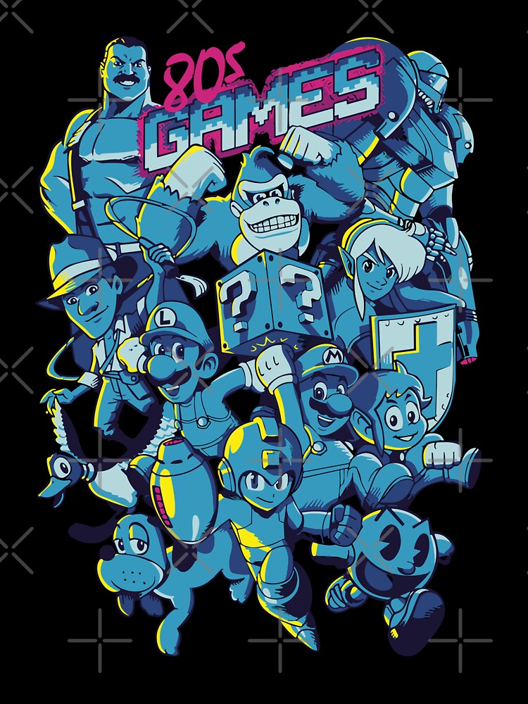 80s Games by MangaCortaTees