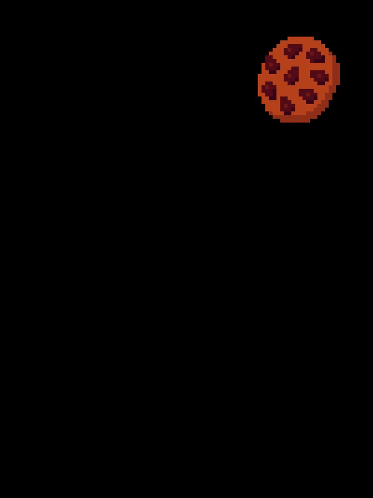 Pixel Chocolate Chip Cookie - pixel food art by LittleFoodShop