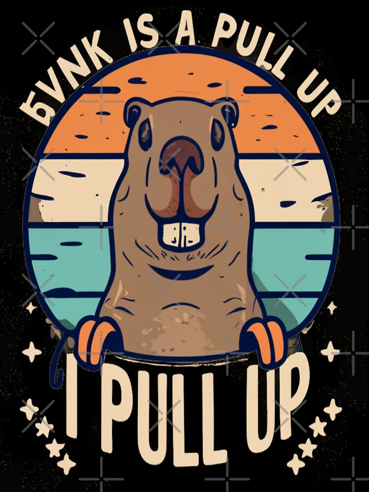 ok i pull up Capybara T-shirt  Chill Vibes Tee Relaxation T-shirt by Vnosdesign