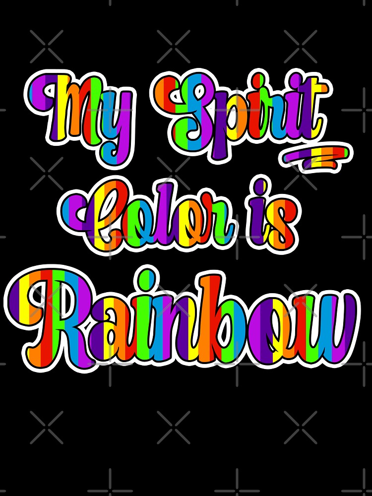 My Spirit Color is Rainbow - Cool plain color spirit colours designed by ozcushions by ozcushions