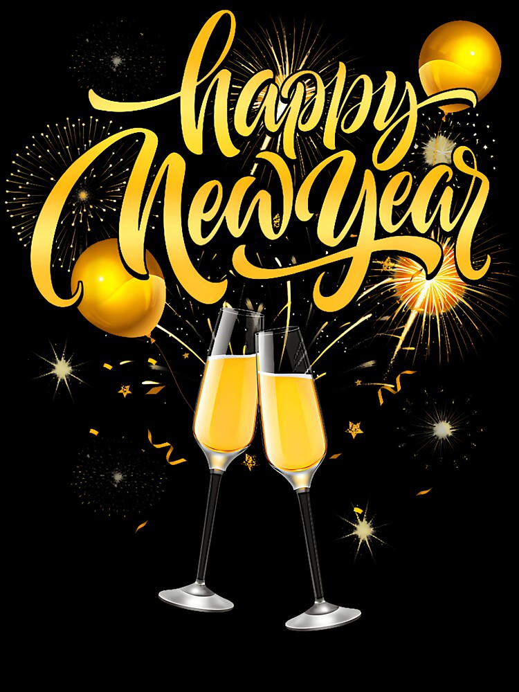 Happy New Year 2026 New Years Eve Party Countdown Fireworks by LauraLydiaa