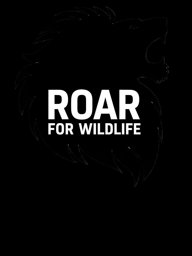 Roar for Wildlife Lion Art by Printiko