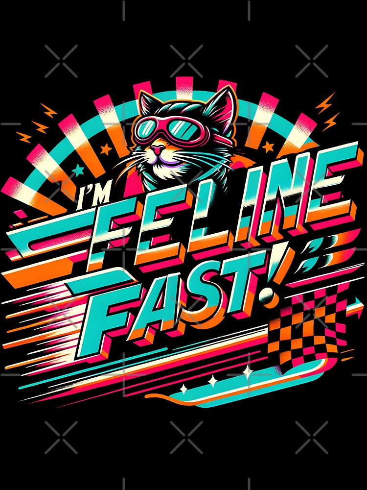 Feline Fast - Retro Typography by İlker Berk Ergan