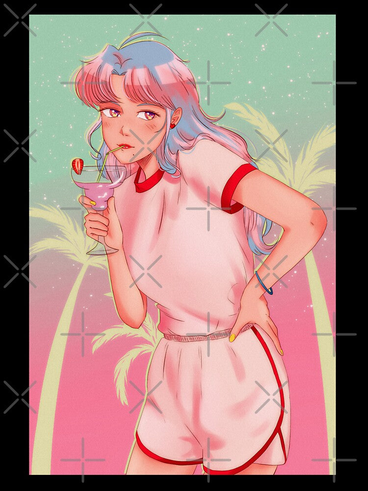 strawberry milk by vhsfruit designs