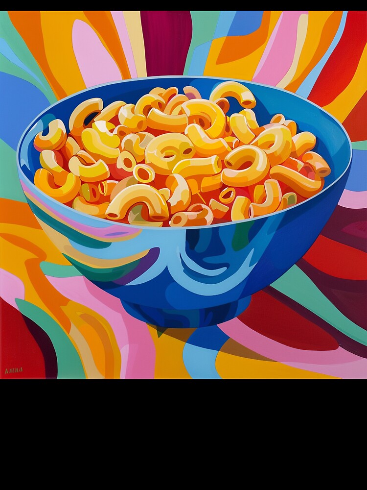 Macaroni Pasta Pop Art 4 by AstroRisq