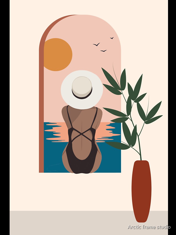 Boho woman, woman on hat style by Arctic frame studio