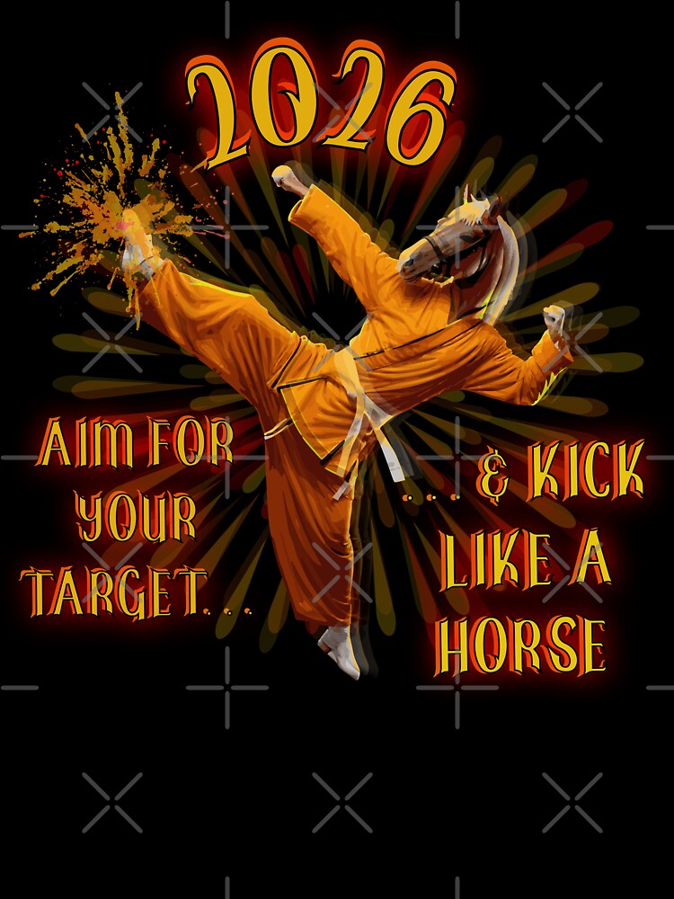2026... AIM FOR YOUR TARGET & KICK LIKE A HORSE by FREEKNSTEIN