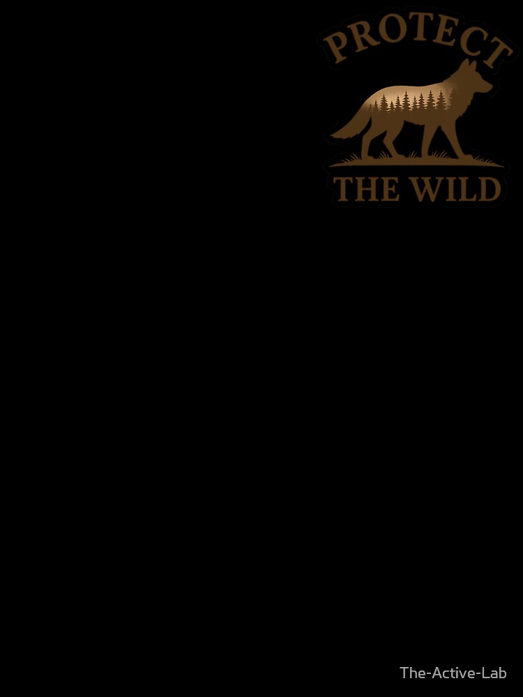 Protect the Wild – Wolf Silhouette by 404 Ink