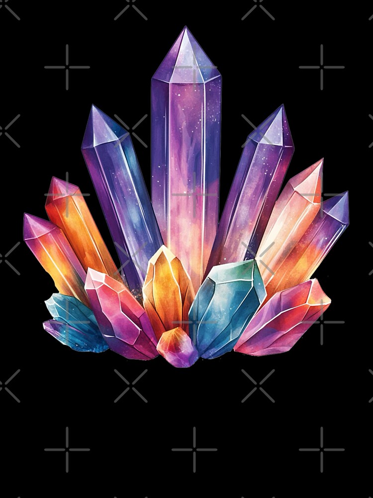 Mystical Healing Crystals by Myra365Art