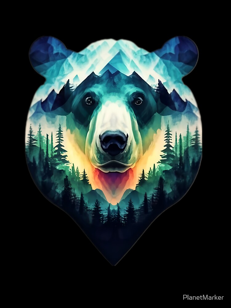 Wild Bear Head by PlanetMarker