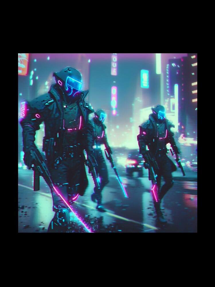 Neon Android Warriors by AkoSiEss