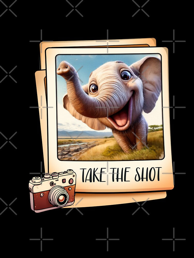Take the shot - elephant photograph by roundowl