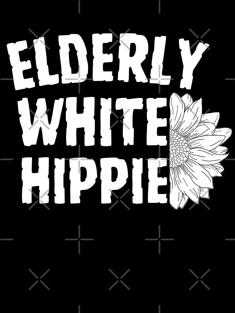 Elderly White Hippie by Feather Art