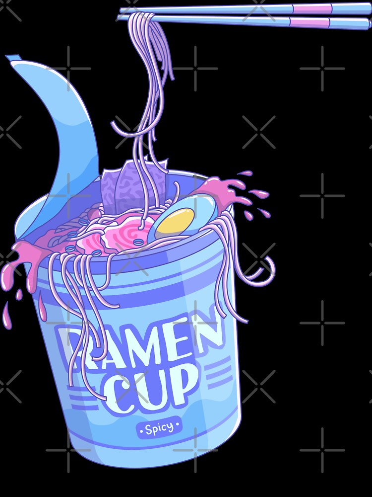 Vaporwave Noodles Art by exhozt