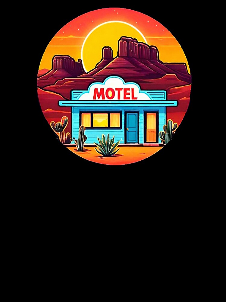 Travel Aesthetic Fortune Desert Motel by Giulivo Store Graphic
