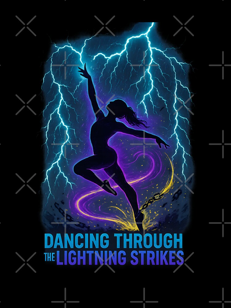Dancing Through the Lightning Strikes – Fearless Storm Energy Art by W963x