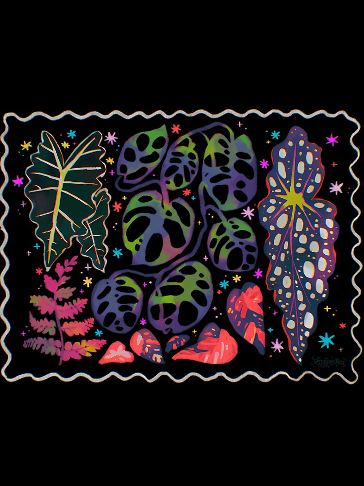 Houseplant Neon Pattern by satmilppk62