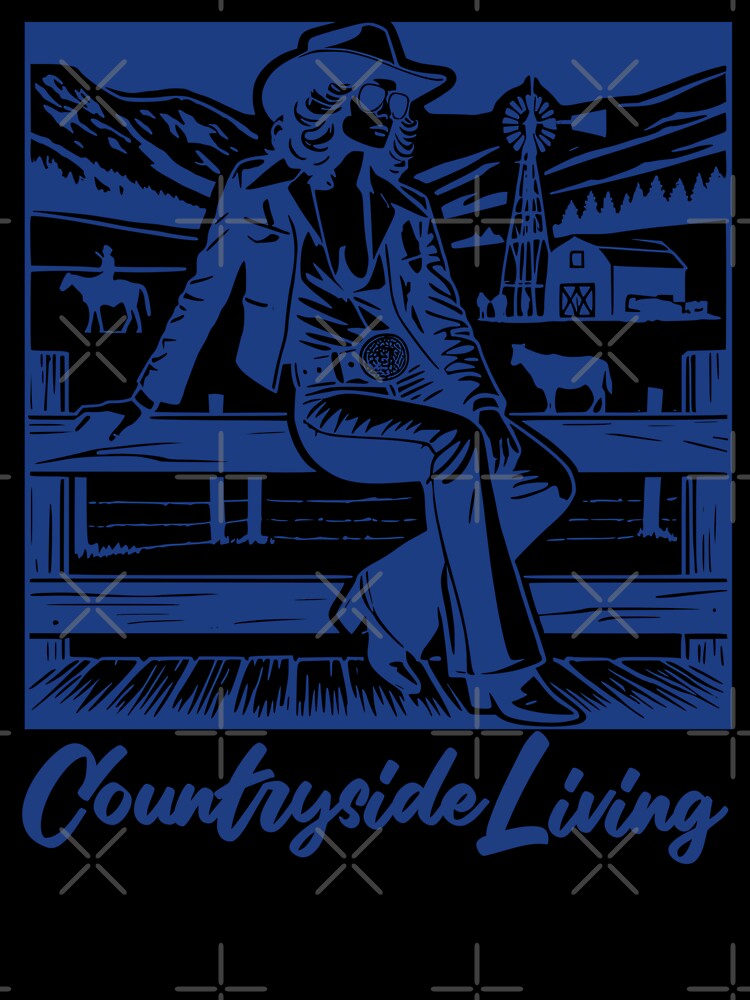 Countryside Living Trendy Cowgirl Western Graphic T-Shirt by Tiendita-Arroyo