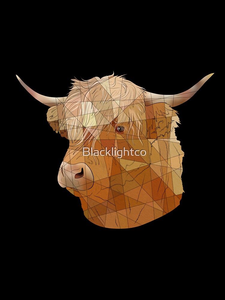 Highland Cow by Blacklightco