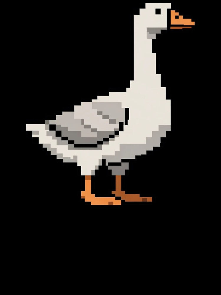 Pixel Goose – Retro 8-Bit Goose Pixel Art Character by onlin3boutiqu3