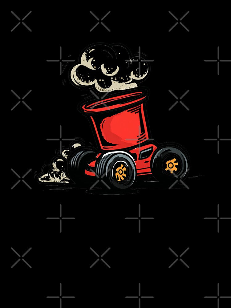 Ramen Drift Car – Spicy Cup Noodle Racer Cartoon Design by Alphakenon