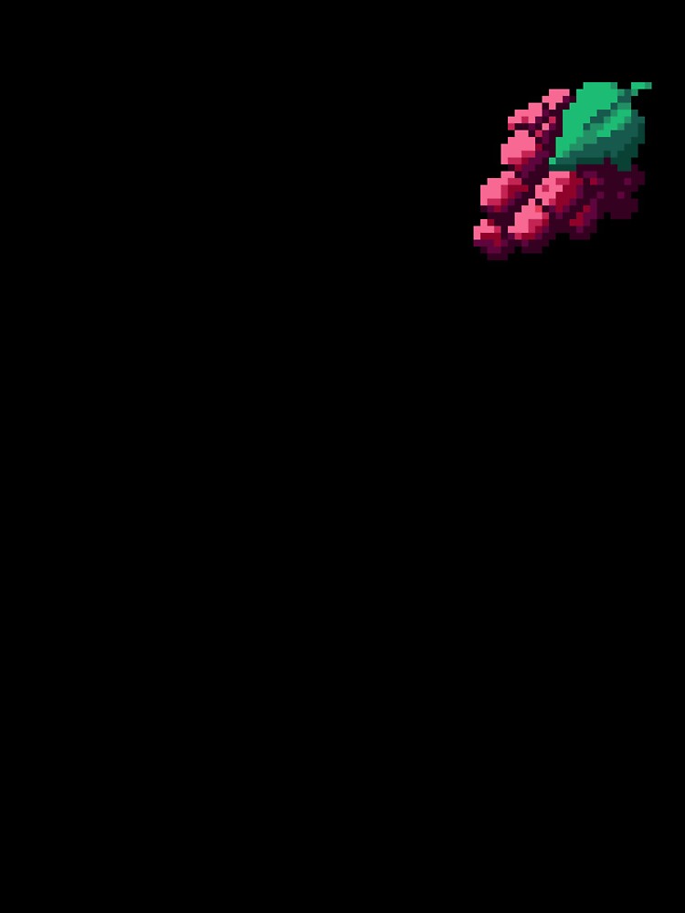 Pixel Red grape - pixel food art by LittleFoodShop