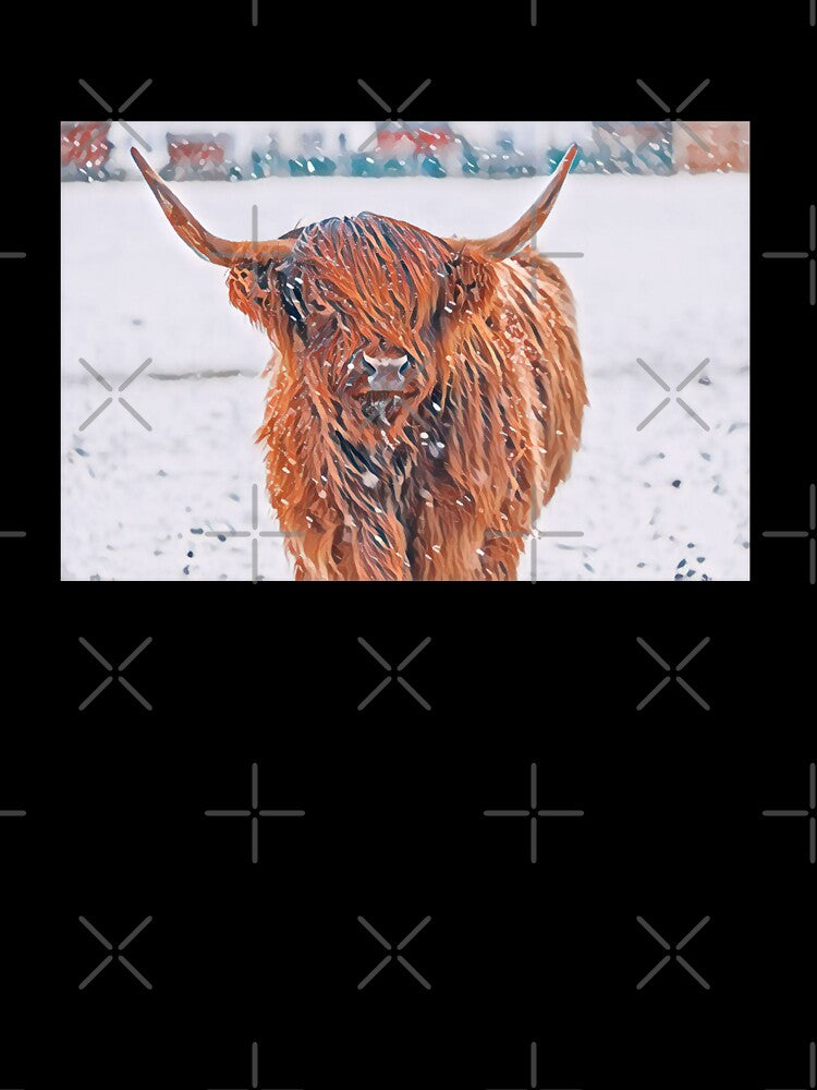 Snowy Scottish Highland Cow by TheAnimalZ00