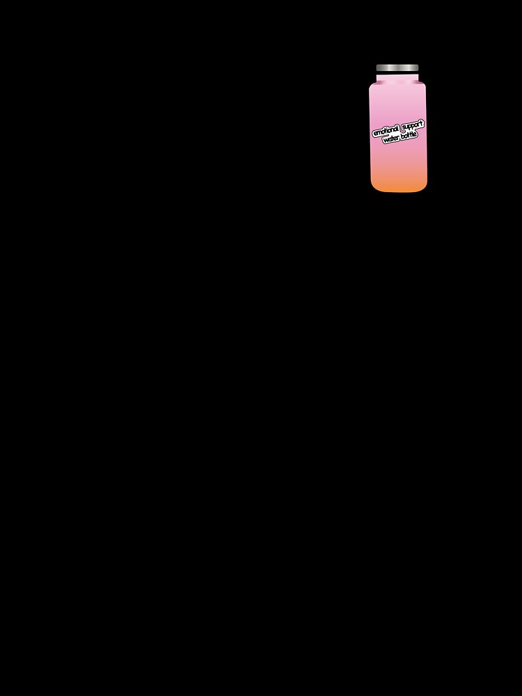 Emotional Support Water Bottle Pink-Orange Ombré by ssmorrison21