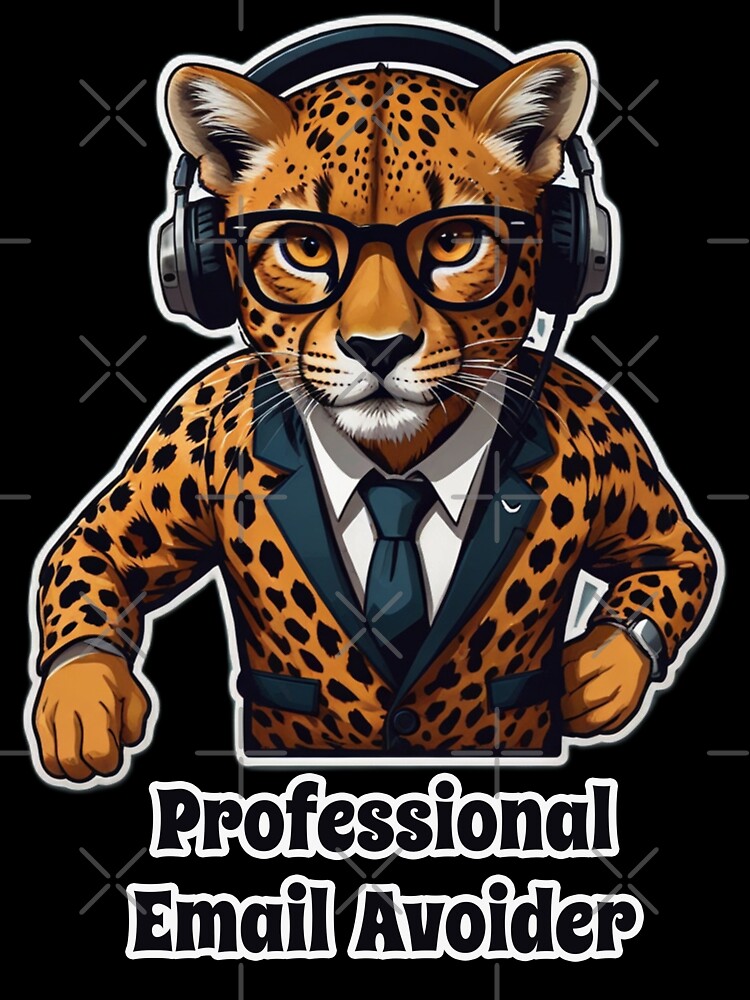Office Cheetah Funny Corporate Design - Professional Email Avoider by Ridiculam Toga