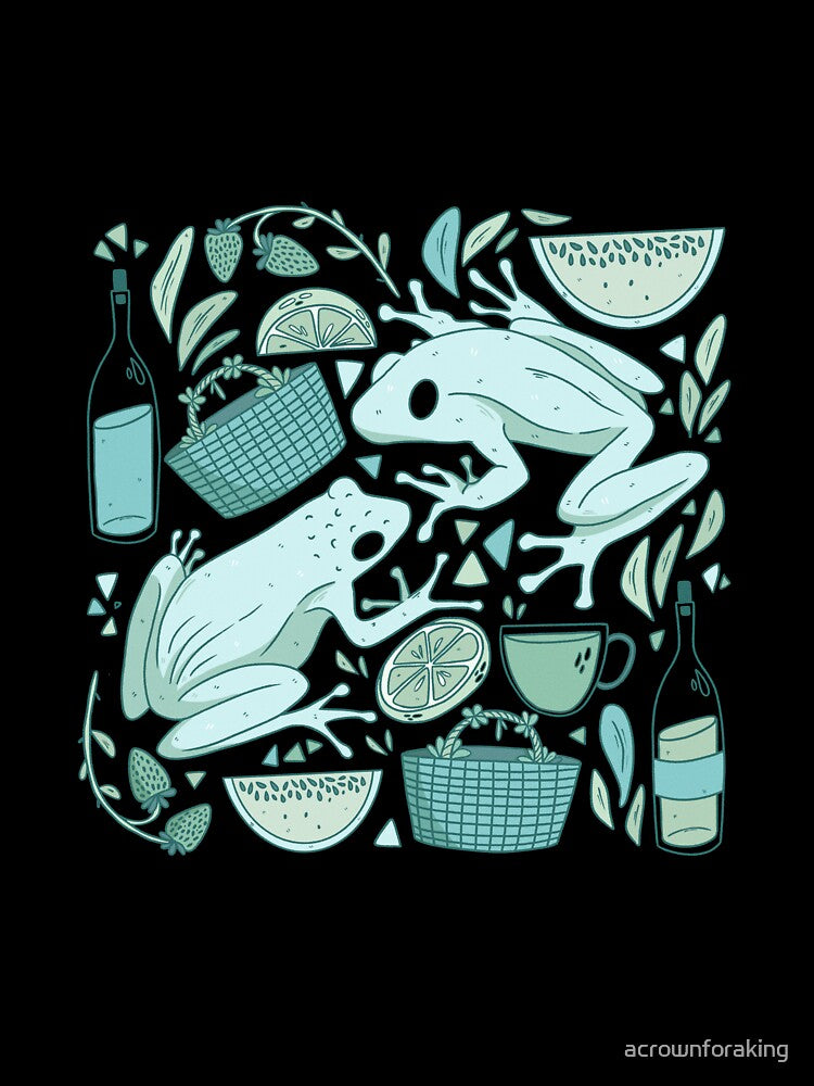 picnic frogs by acrownforaking
