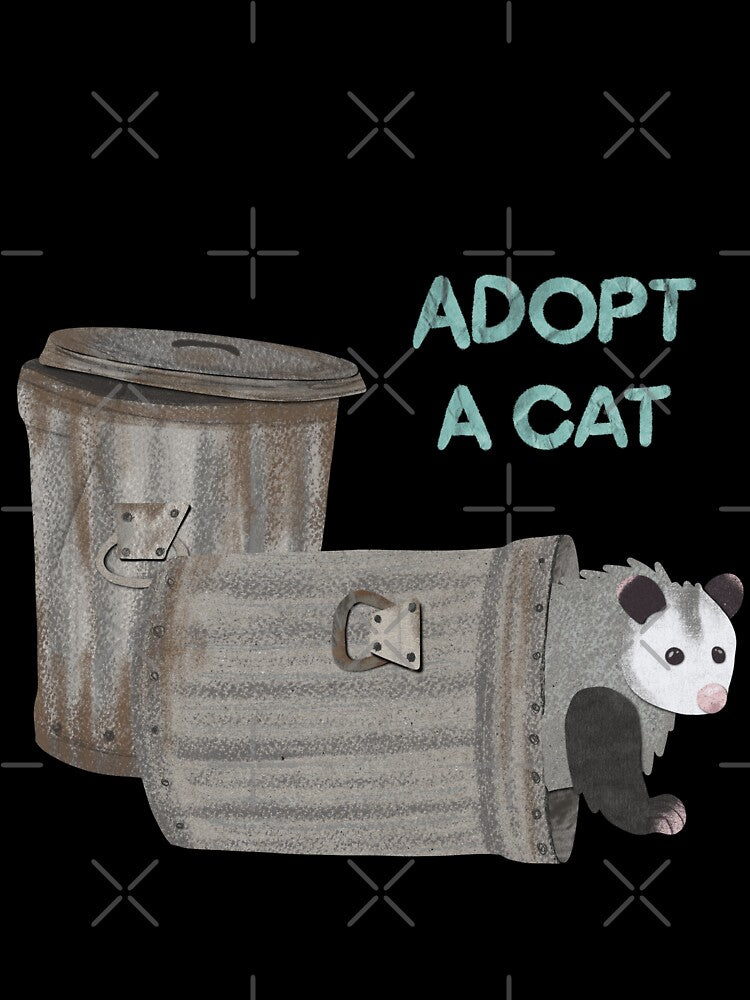 Adopt a cat paper craft opossum by BlackSquirrelCC